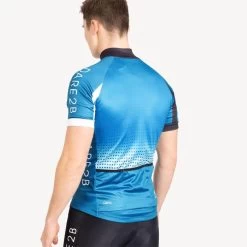 Dare 2b AEP VIrtuosity Homme Cyclosport Maillot Manches Courtes - Dégradé Bleu / Blanc -Vélo D'appartement aep virtuosity homme cyclosport maillot manches courtes degrade bleu blanc 4