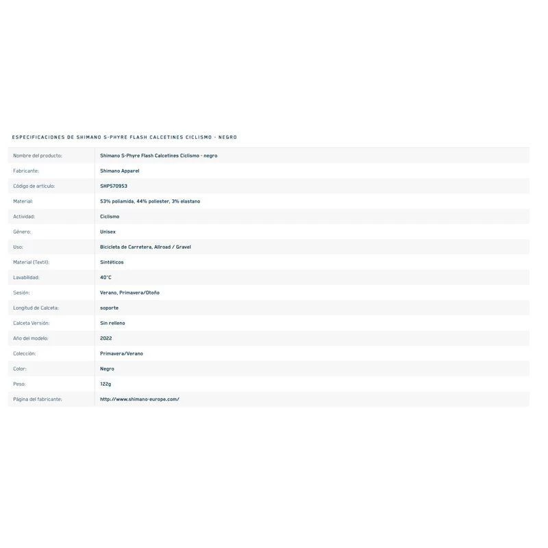 Chaussettes Shimano S-Phyre Flash 3 Chaussettes Shimano S-Phyre Flash – Image 3