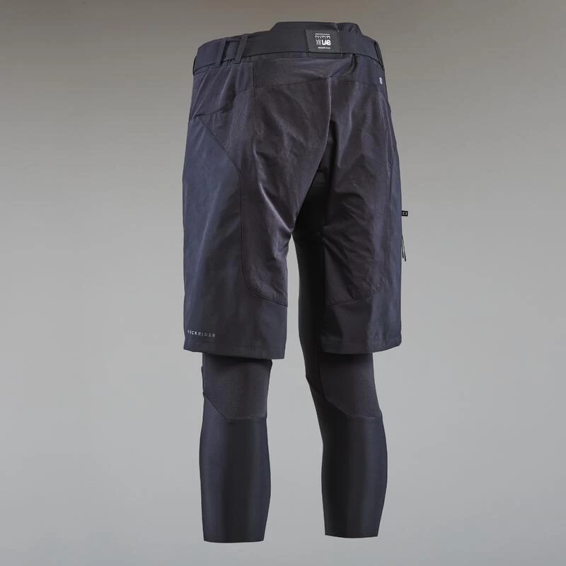 Rockrider COMBO SHORT / SOUS SHORT, 2 EN 1, DE VELO VTT EXPL 500 HOMME NOIR 2 Rockrider COMBO SHORT / SOUS SHORT, 2 EN 1, DE VELO VTT EXPL 500 HOMME NOIR – Image 2