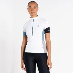 Dare 2b Compassion II Maillot De Fitness Zippé à Moitié Pour Femme - Blanc
