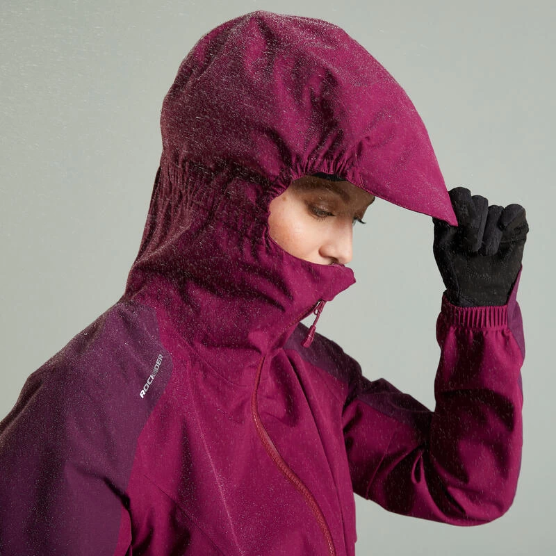 Rockrider COUPE PLUIE VELO VTT EXPL 700 FEMME PRUNE 2 Rockrider COUPE PLUIE VELO VTT EXPL 700 FEMME PRUNE – Image 2