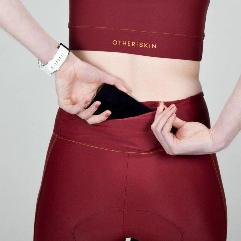 Cuissard Cyclisme Femme Bordeaux Ecoresponsable 3 Cuissard Cyclisme Femme Bordeaux Ecoresponsable – Image 3