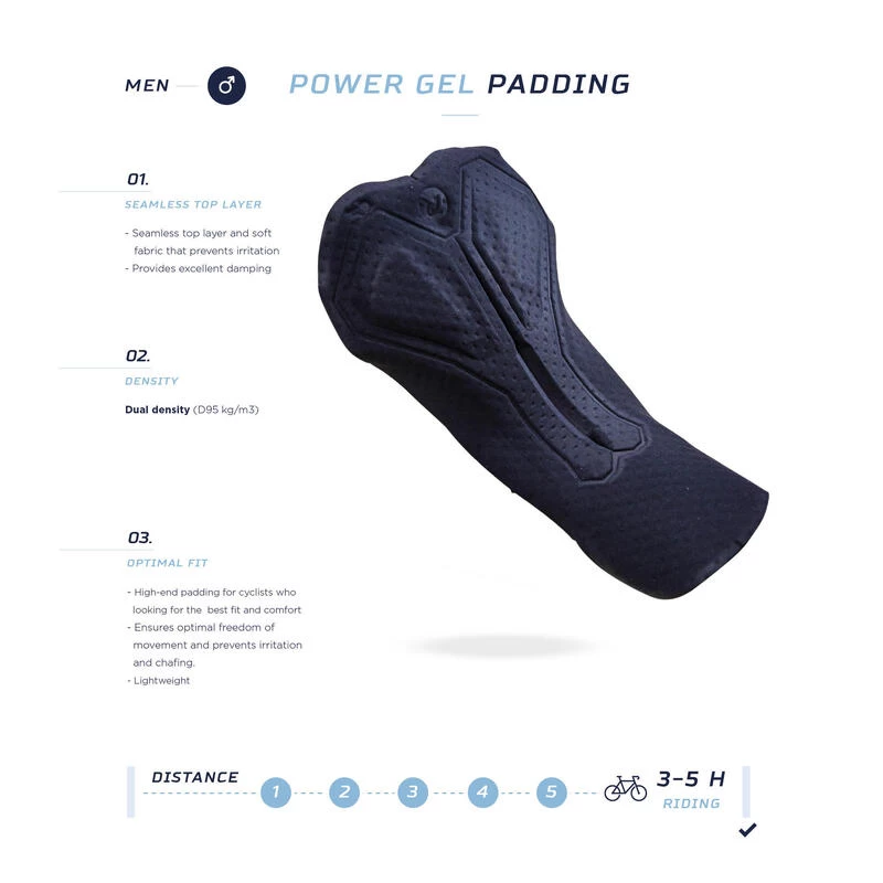 Rogelli Cuissard Long Velo Avec Bretelless Avec Peau Homme - Deep Winter 2 Rogelli Cuissard Long Velo Avec Bretelless Avec Peau Homme - Deep Winter – Image 2