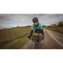 Santini Gravel - Maillot Femme Noir Velò -Vélo D'appartement gravel maillot femme noir velo 4