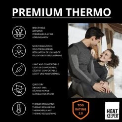 Heatkeeper Sous-vêtements De Ski Thermiques Femme Premium Noir -Vélo D'appartement heatkeeper sous vetements de ski thermiques femme premium noir 4