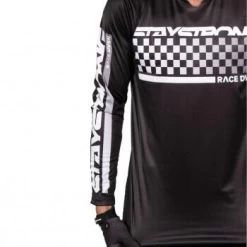 Stay Strong Maillot BMX Manches Longues Staystrong - Checker Noir -Vélo D'appartement maillot bmx manches longues staystrong checker noir 6