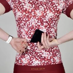 Maillot Cyclisme Femme Bordeaux Ecoresponsable -Vélo D'appartement maillot cyclisme femme bordeaux ecoresponsable 3