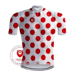 Maillot Cyclisme Vintage - Maillot à Pois Rouges - RedTed