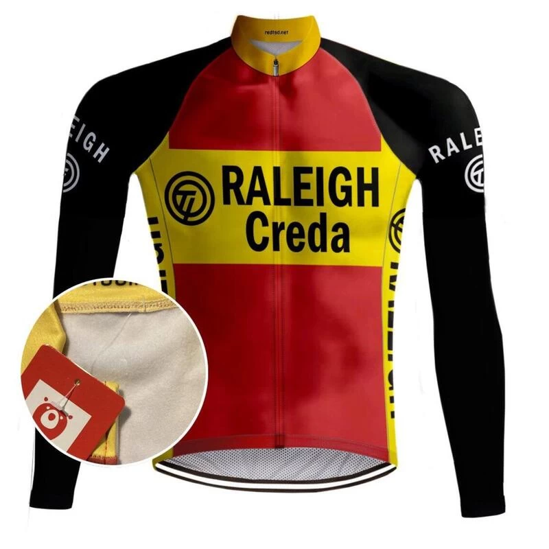MAILLOT CYCLISME VINTAGE (POLAIRE) TI-RALEIGH – REDTED 1 MAILLOT CYCLISME VINTAGE (POLAIRE) TI-RALEIGH – REDTED