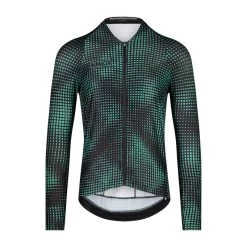 Bioracer Maillot Cycliste à Manches Longues Pour Hommes - Vert - Optic Art