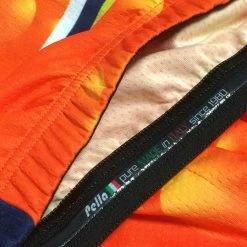 Maillot De Cyclisme à Manches Courtes Aperol -Vélo D'appartement maillot de cyclisme a manches courtes aperol 2