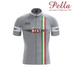 Maillot De Cyclisme à Manches Courtes Gris Cerchi Nisi