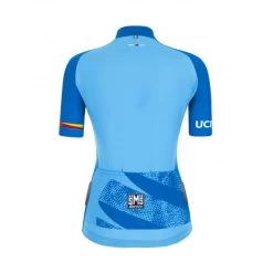 Santini Maillot Leader Wwt Eco Femme - Officiel Uci Bleu Ciel Velò -Vélo D'appartement maillot leader wwt eco femme officiel uci bleu ciel velo 2