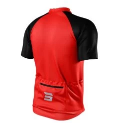 Maillot Manches Courtes Shot Unlimited Zip Rouge -Vélo D'appartement maillot manches courtes shot unlimited zip rouge 2