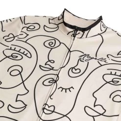 Rogelli Maillot Manches Courtes Velo Femme - Faces -Vélo D'appartement maillot manches courtes velo femme faces 3