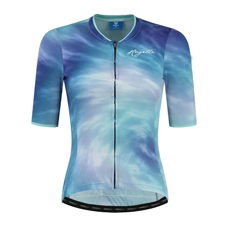 Rogelli Maillot Manches Courtes Velo Femme - Tie Dye 1 Rogelli Maillot Manches Courtes Velo Femme - Tie Dye