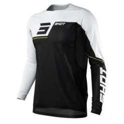 Maillot Manches Longues Shot Revolt Noir/Blanc Enfant