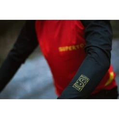 Maillot Vélo FreeRide Rouge Manches Longues -Vélo D'appartement maillot velo freeride rouge manches longues 2