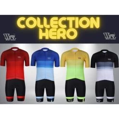 Maillot Vélo HERO Jaune 8 Maillot Vélo HERO Jaune -Vélo D'appartement maillot velo hero jaune 3