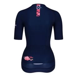 Maillot Velo, Manches Courtes Pour Femmes Blue 8andCounting -Vélo D'appartement maillot velo manches courtes pour femmes blue 8andcounting 4