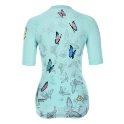 Maillot Vélo Manches Courtes Pour Femmes Menthe 8andCounting -Vélo D'appartement maillot velo manches courtes pour femmes menthe 8andcounting 2