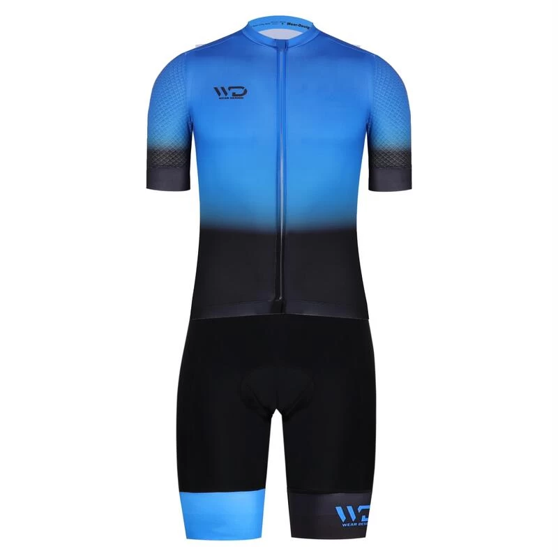Maillot Vélo PERFORMANCE Noir/bleu 3 Maillot Vélo PERFORMANCE Noir/bleu – Image 3