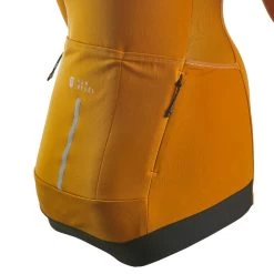 MAILLOT VELO ROUTE MANCHES LONGUES RCR FEMME CAMEL -Vélo D'appartement maillot velo route manches longues rcr femme camel 4