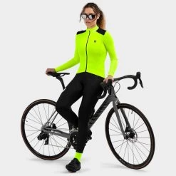 Maillot Vélo Thermique Femme M4 Pavé -Vélo D'appartement maillot velo thermique femme m4 pave 3