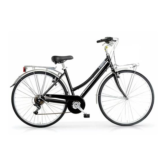 Vélo Urbain MBM Central 28" 6V Noir Brillant Femme 1 Vélo Urbain MBM Central 28" 6V Noir Brillant Femme