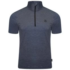 Dare 2b Pedal It Out T-shirt De Cyclisme Zippé à Moitié Pour Homme - Gris