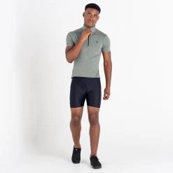 Dare 2b Pedal It Out T-shirt De Cyclisme Zippé à Moitié Pour Homme - Vert Pâle -Vélo D'appartement pedal it out t shirt de cyclisme zippe a moitie pour homme vert pale 4