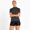 Dare 2b Pedal Through It Maillot De Fitness Zippé à Moitié Pour Femme - Noir