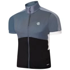 Vélo D'appartement -Vélo D'appartement protraction ii t shirt de cyclisme zippe a manches courtes pour homme noir 1