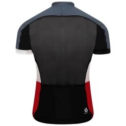 Dare 2b Protraction II T-shirt De Cyclisme Zippé à Manches Courtes Pour Homme - Rouge -Vélo D'appartement protraction ii t shirt de cyclisme zippe a manches courtes pour homme rouge 2
