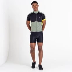 Dare 2b Protraction II T-shirt De Cyclisme Zippé Pour Homme - Vert Pâle -Vélo D'appartement protraction ii t shirt de cyclisme zippe pour homme vert pale 4