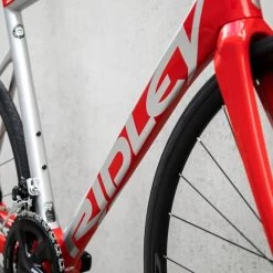Vélo De Route Ridley Fenix SL Disc Shimano 105 Mix Rouge Argent -Vélo D'appartement rid sbifsdrid536 c 005