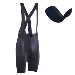 Rockrider SOUS SHORT VELO VTT À BRETELLES EXPL 700 NOIR