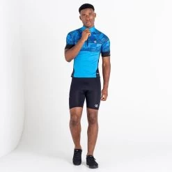 Dare 2b Stay The Course II T-shirt De Cyclisme Zippé à Moitié Pour Homme - Bleu Vif -Vélo D'appartement stay the course ii t shirt de cyclisme zippe a moitie pour homme bleu vif 4