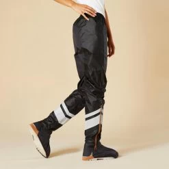 BTWIN SURPANTALON PLUIE VELO VILLE 540 FEMME NOIR