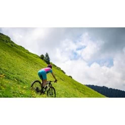 Santini Terra - Maillot Mtb Femme Turquoise Velò -Vélo D'appartement terra maillot mtb femme turquoise velo 4