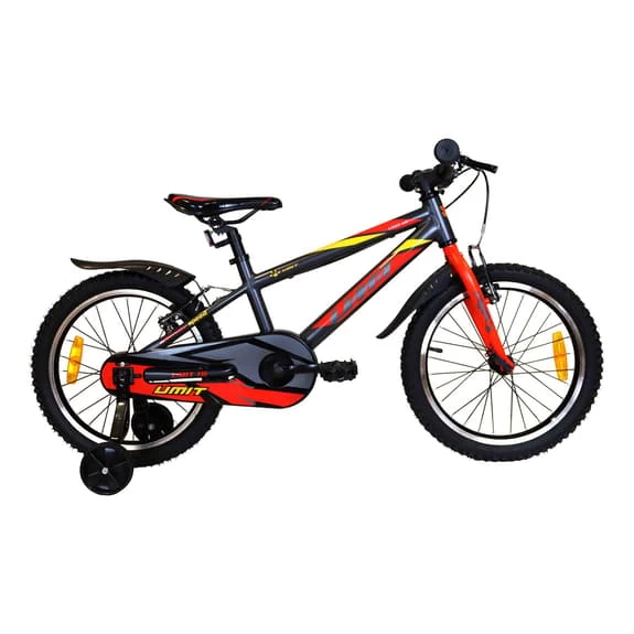 Vélo Enfant Umit 18" 180 Gris Rouge 1 Vélo Enfant Umit 18" 180 Gris Rouge